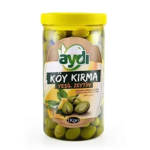 Aydı Gemlik Köy Kırma Yeşil Zeytin - 1 Kg