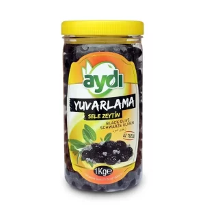 Aydı İri Yuvarlama Sele Gemlik Siyah Zeytin Sofralık - 1 Kg